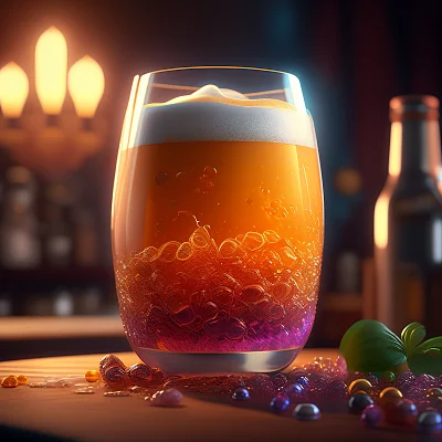 超现实主义酒吧背景奢华排骨插图