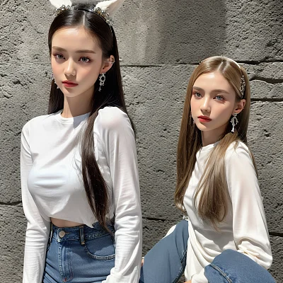 电影级曲面视角美少女肖像