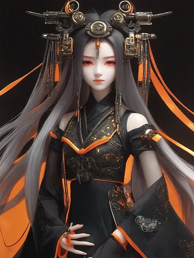 赛博汉服女孩