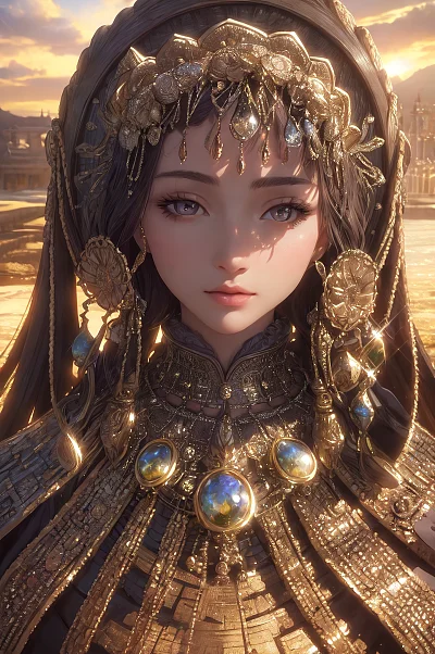 粉红色头发蓝眼睛办公室女士