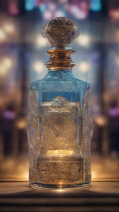 魔法水晶瓶装金钱香水设计