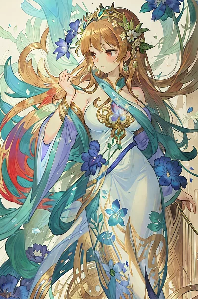 命运女神丝绸华丽艺术