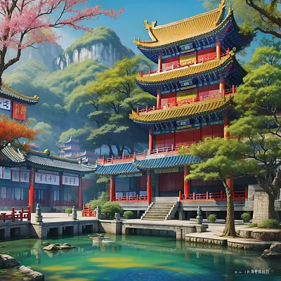 中国风混合媒体艺术海报