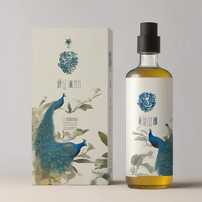蓝孔雀山茶油品牌形象设计