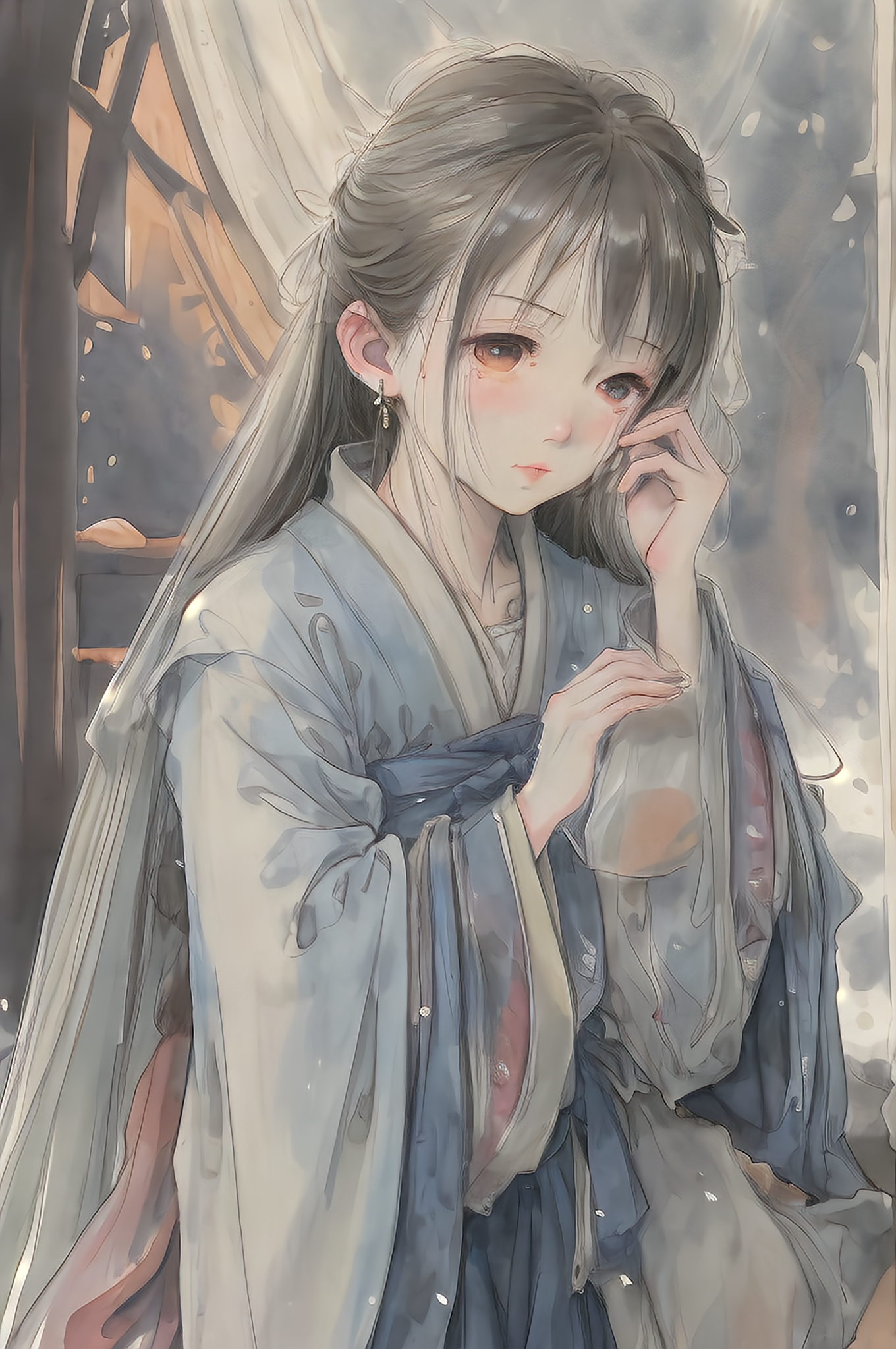 深度水彩画作：大师级灵感融合父爱哀思