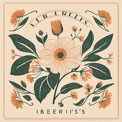Iberi花店logo设计