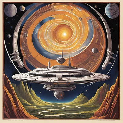 中世纪奇幻版深空九号艺术创作