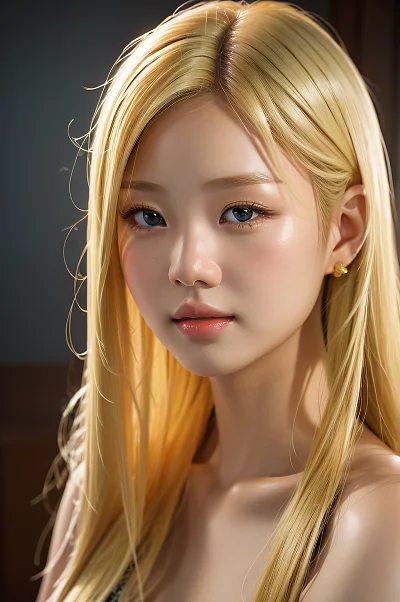 金发女孩艺术摄影