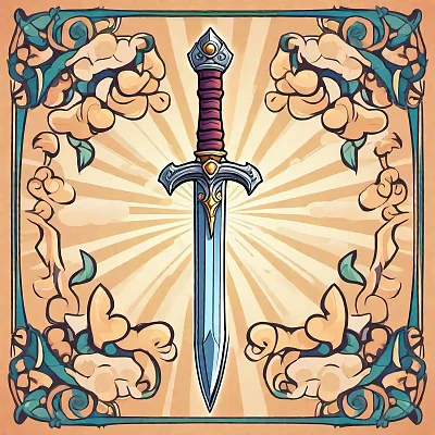 卡通风格魔法剑绘画教程