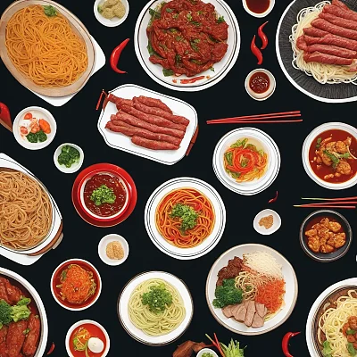 云南特色酸辣烧肉米线品牌标识
