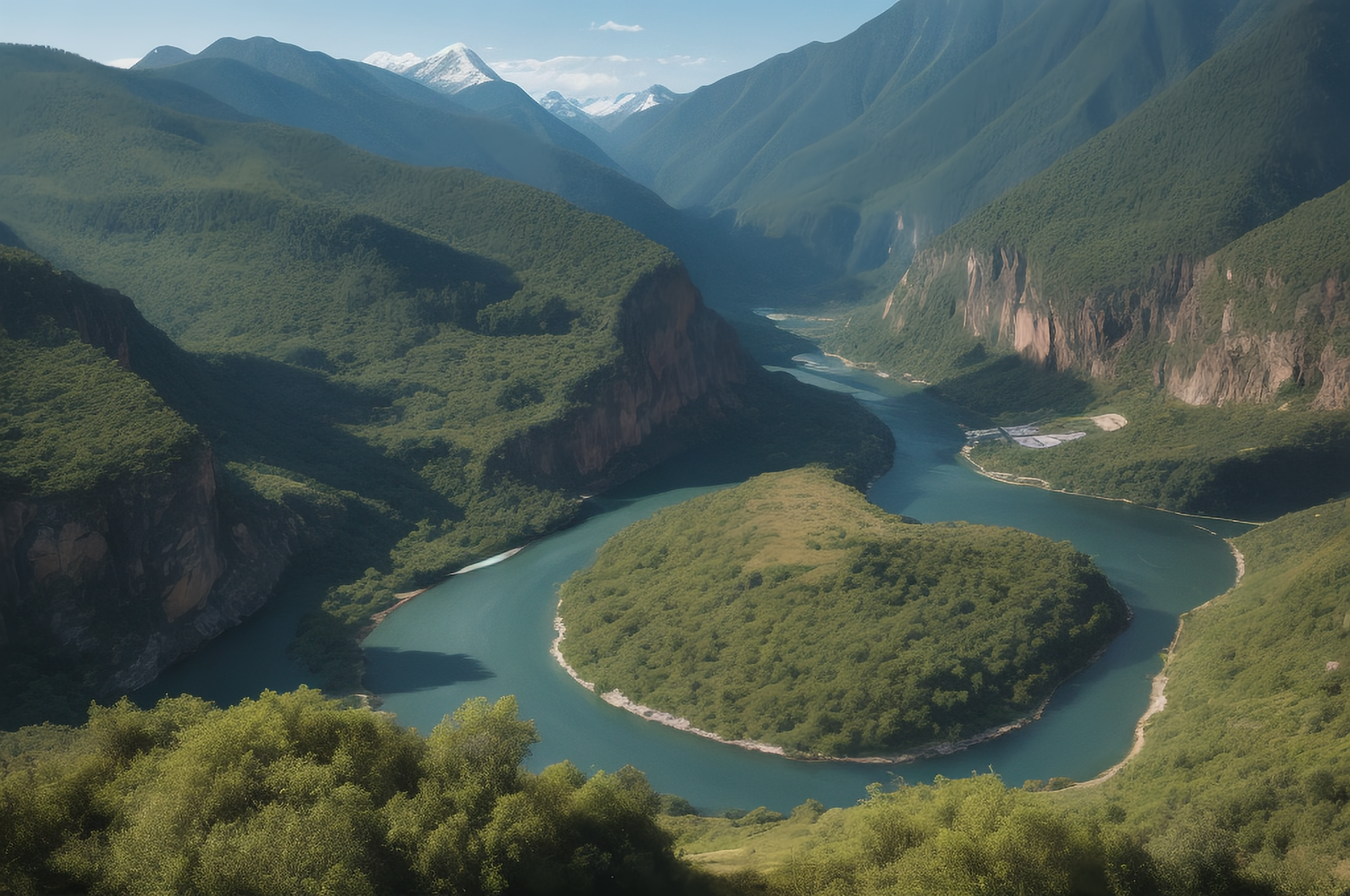 电影级山谷风光全景