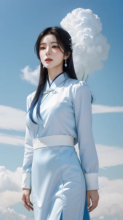 东方美学少女艺术品拍卖