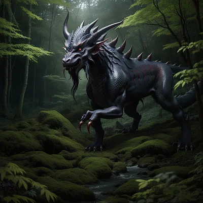 神秘森林东方恶魔形象