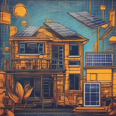 赛博朋克风格户用光伏系统图片