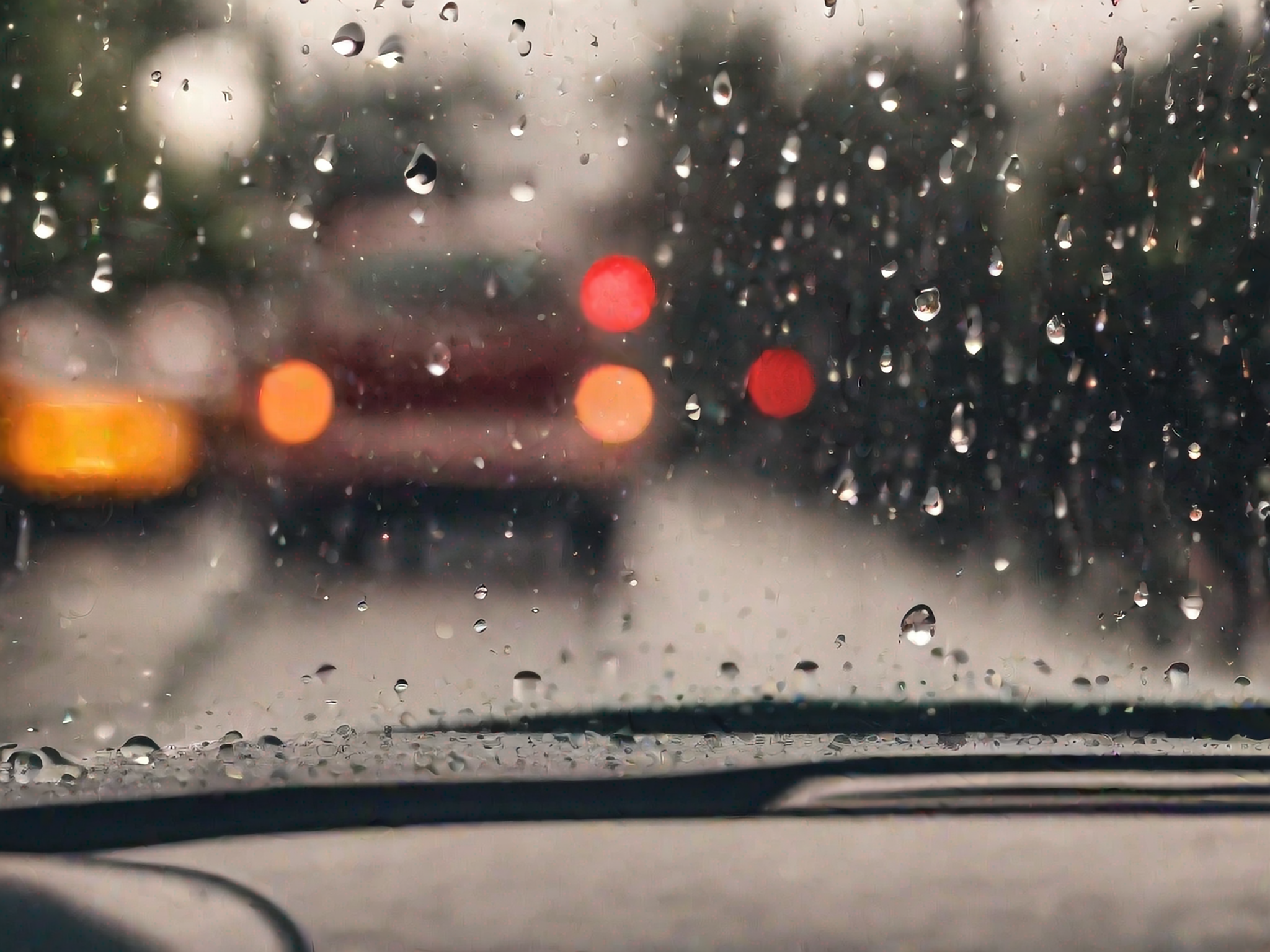 逼真大雨滴车窗效果