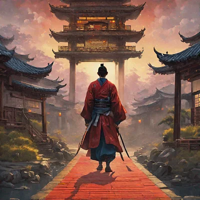 中国武士漫画风格