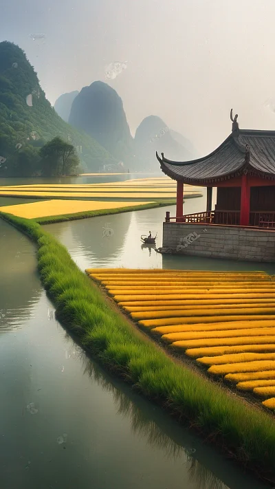 江南水乡美景农家小院