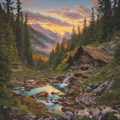 山妈妈圆形标志设计
