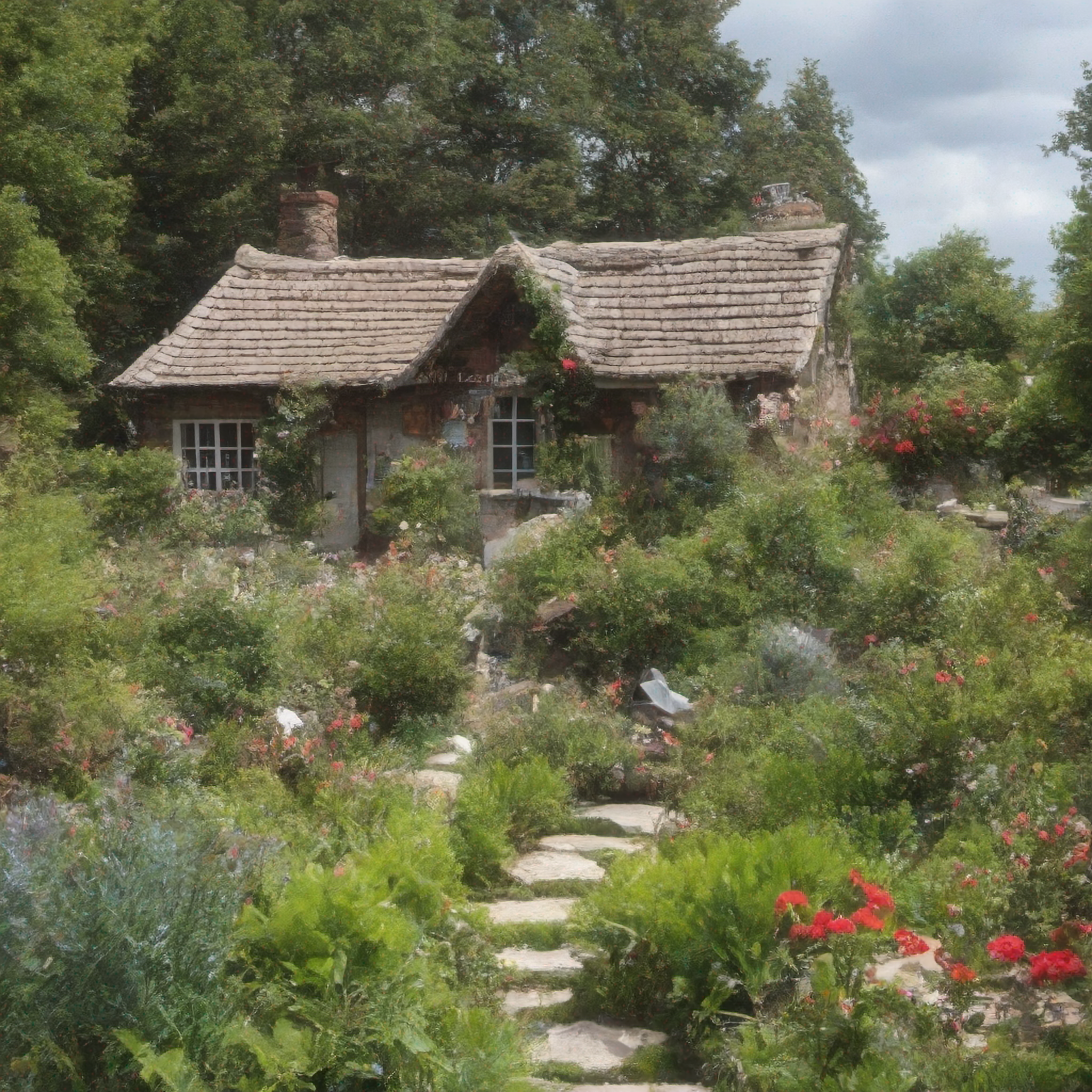 乡村小屋带宽敞花园