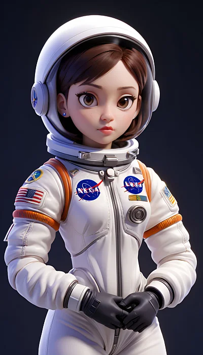 时尚宇航员3D动漫形象
