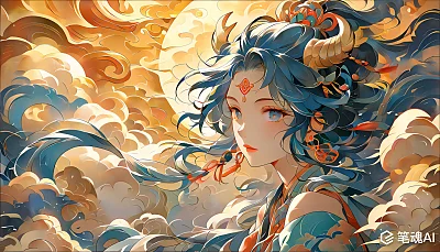 敦煌壁画祥云插图