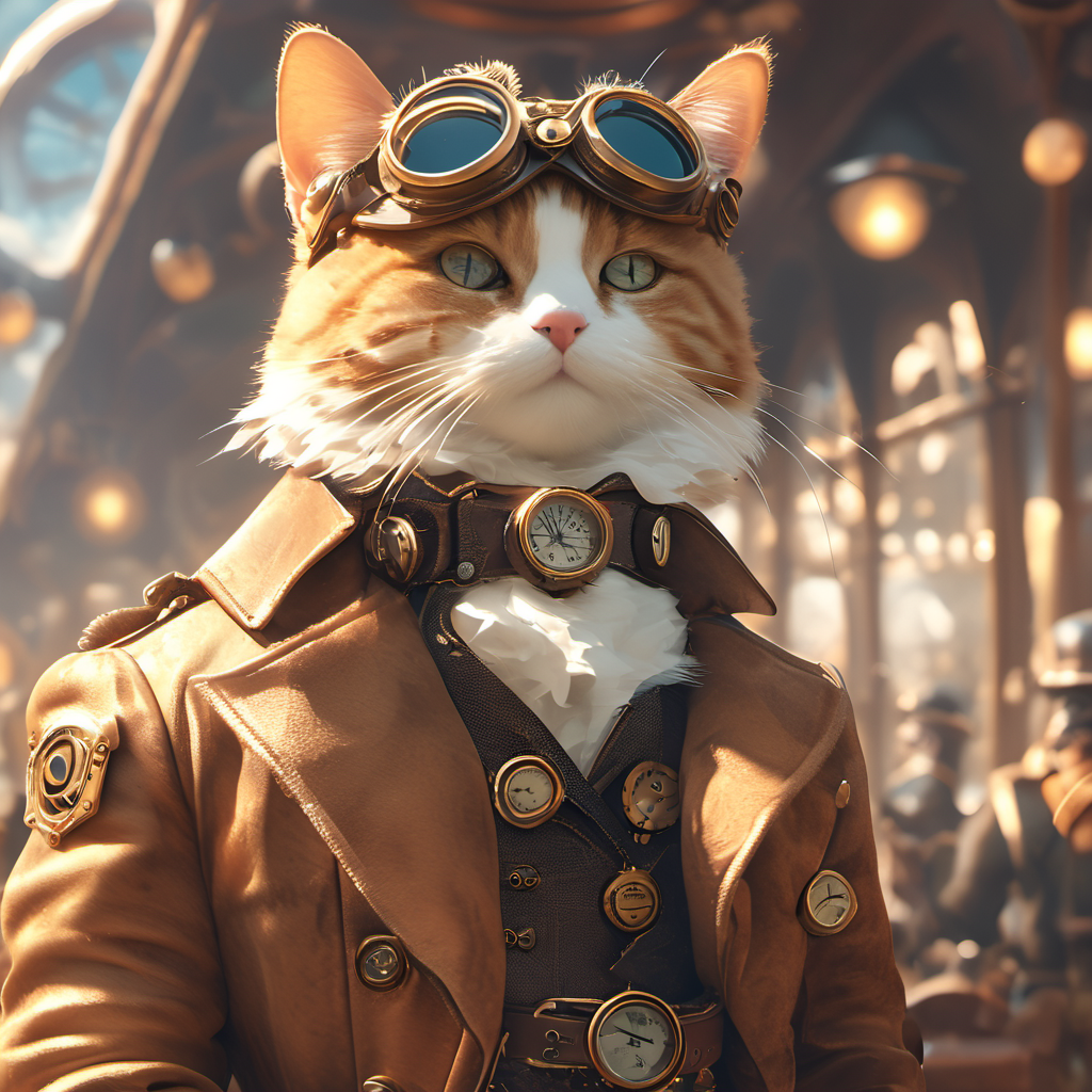蒸汽朋克猫服装