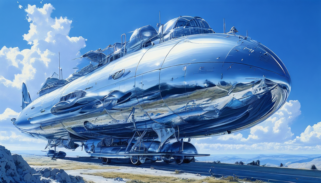 空山基飞艇艺术作品