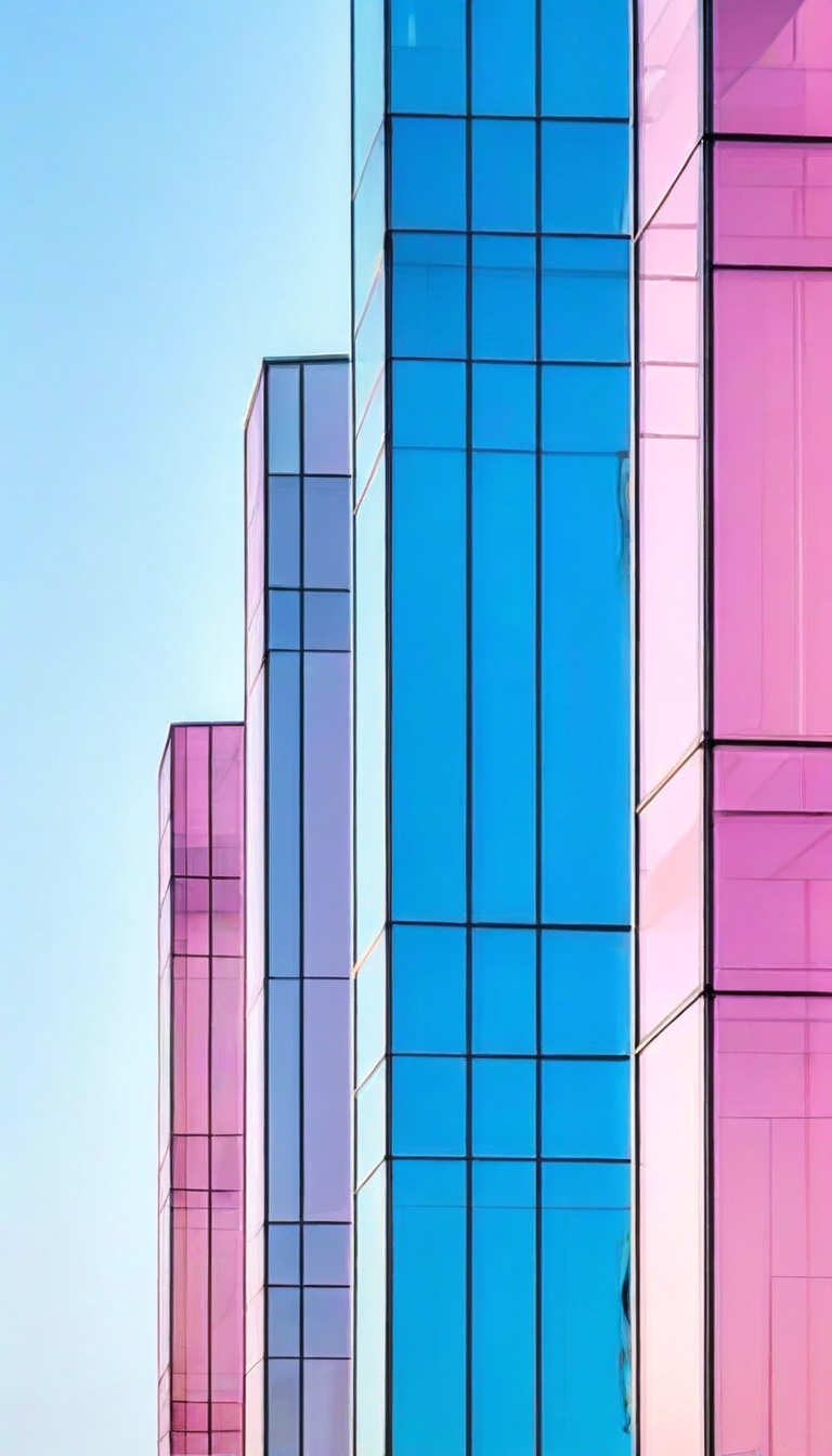 多彩玻璃建筑外观
