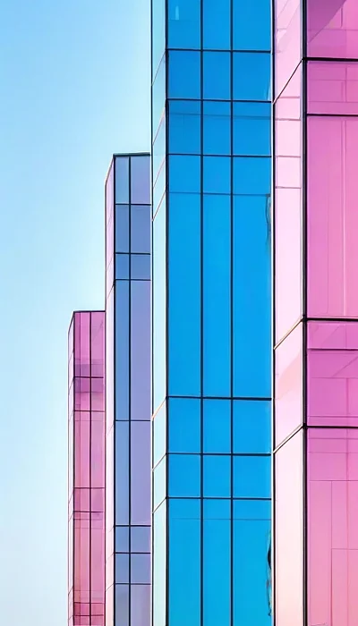 多彩玻璃建筑外观