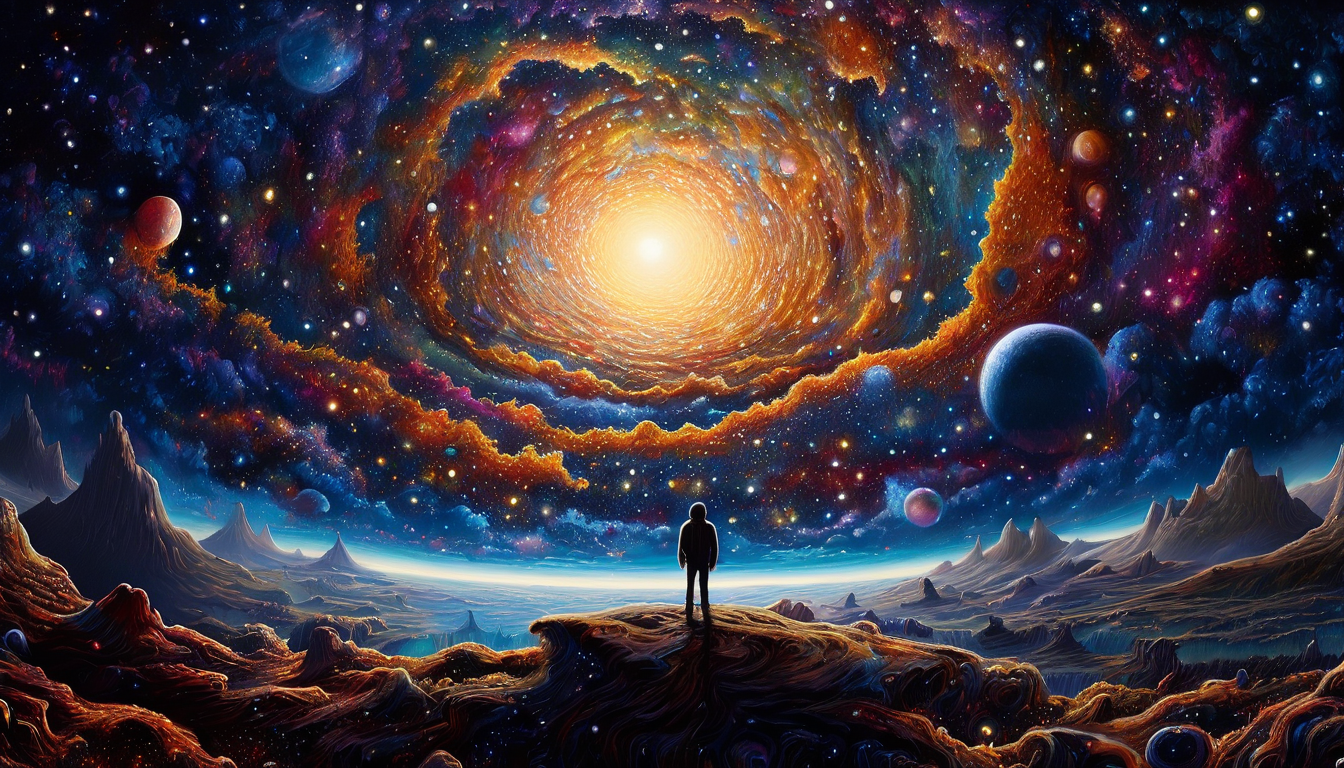 童话风格宇宙星球插画