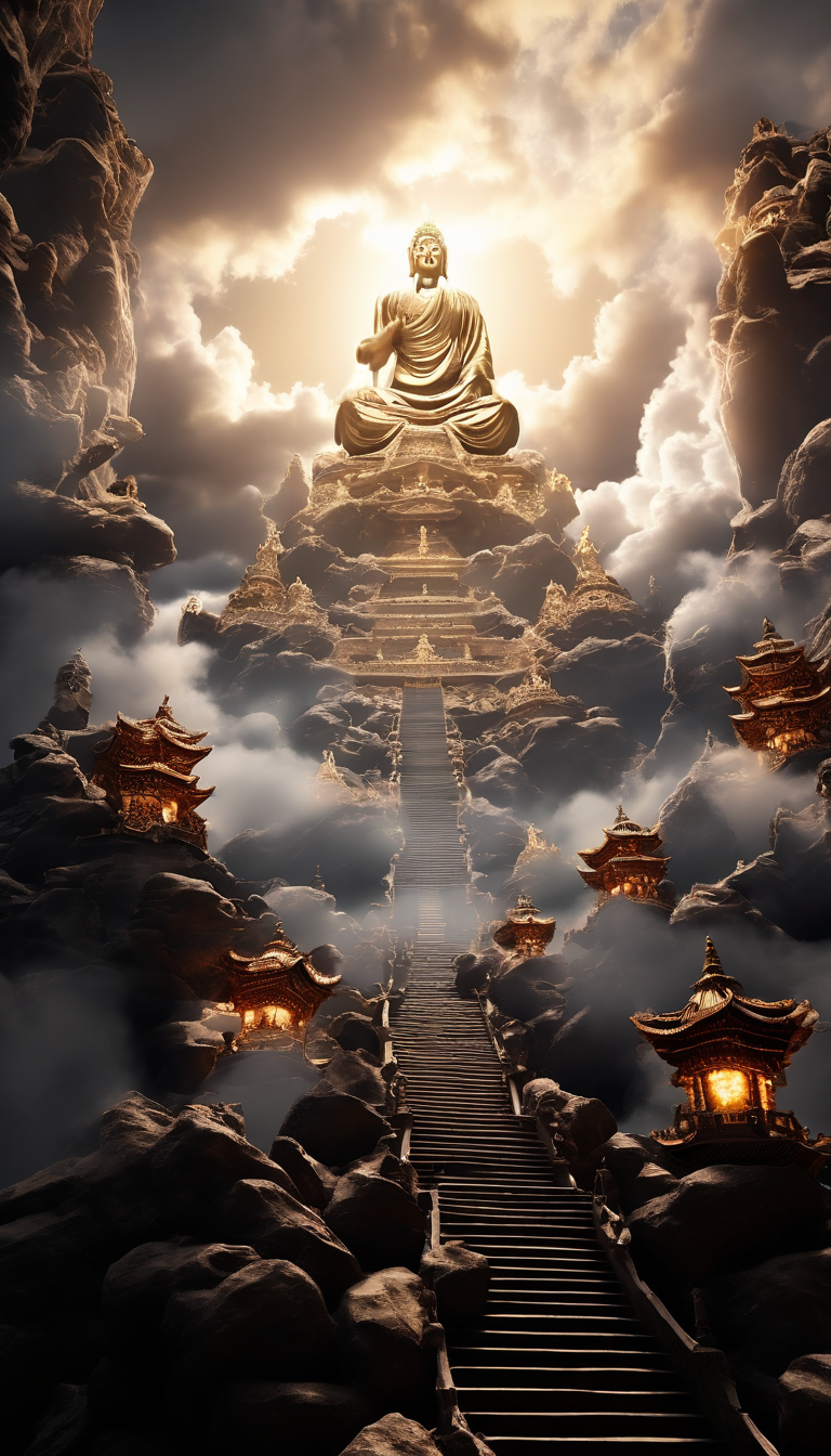 齐天大圣石像背影压迫感