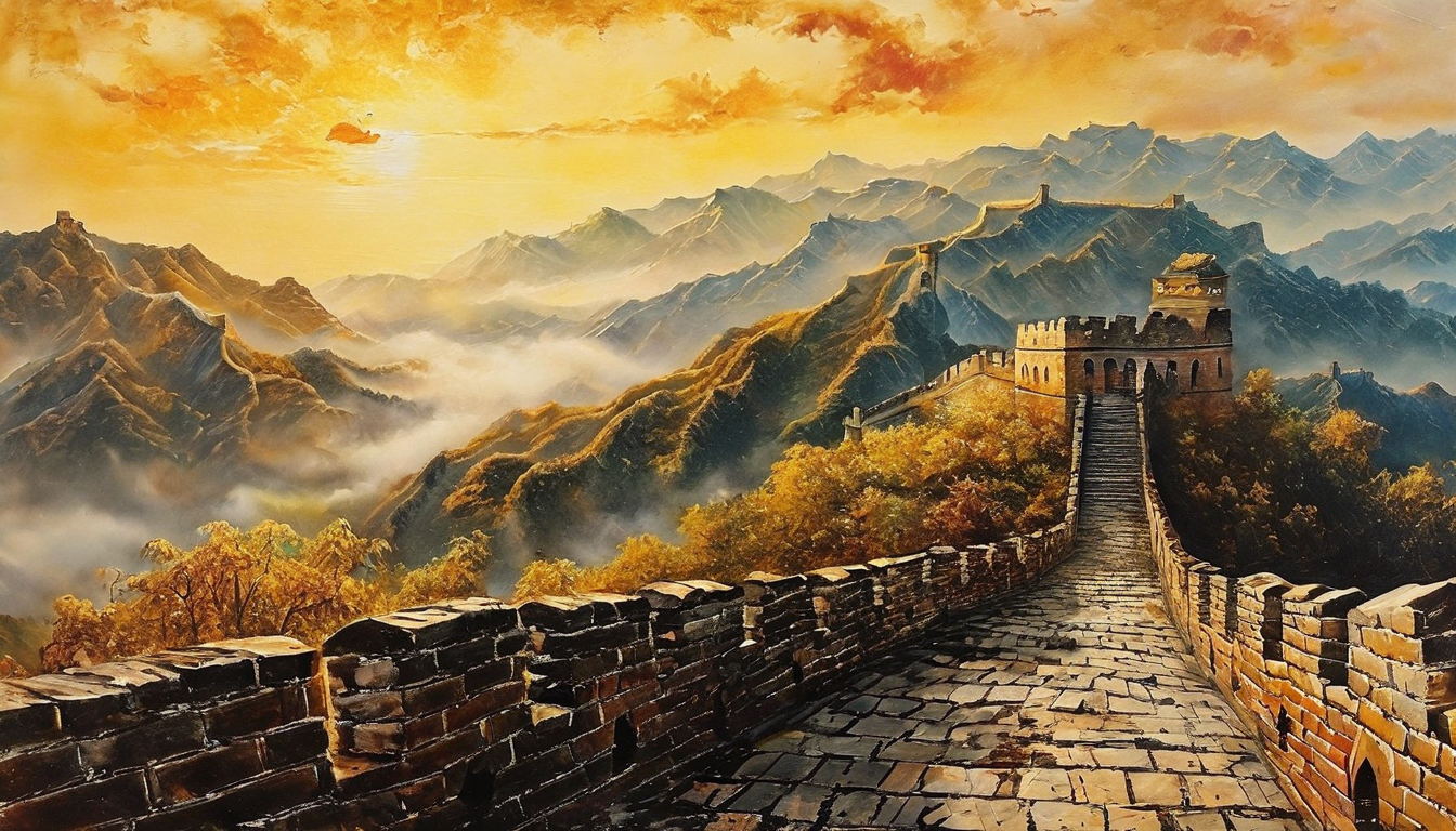 古老长城的东方美学意境