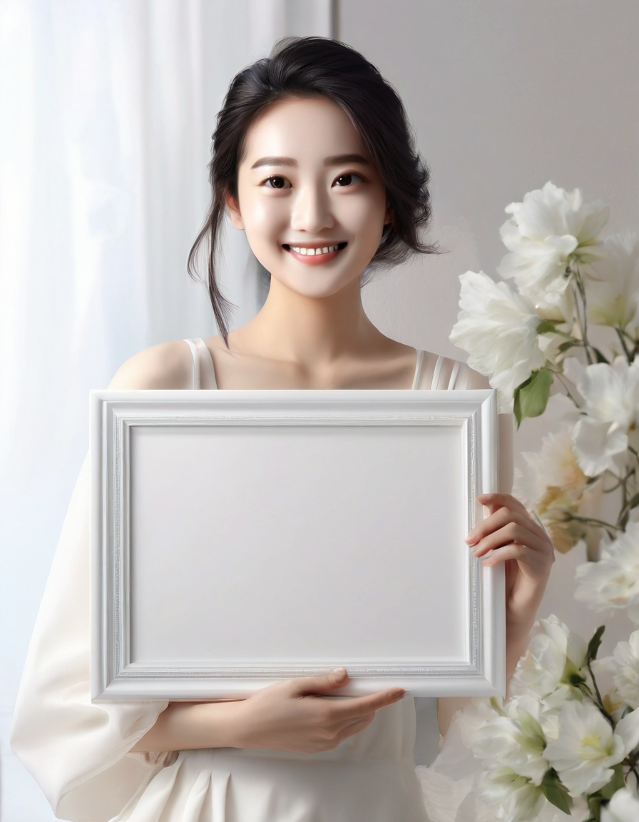 中国女子3D渲染艺术肖像