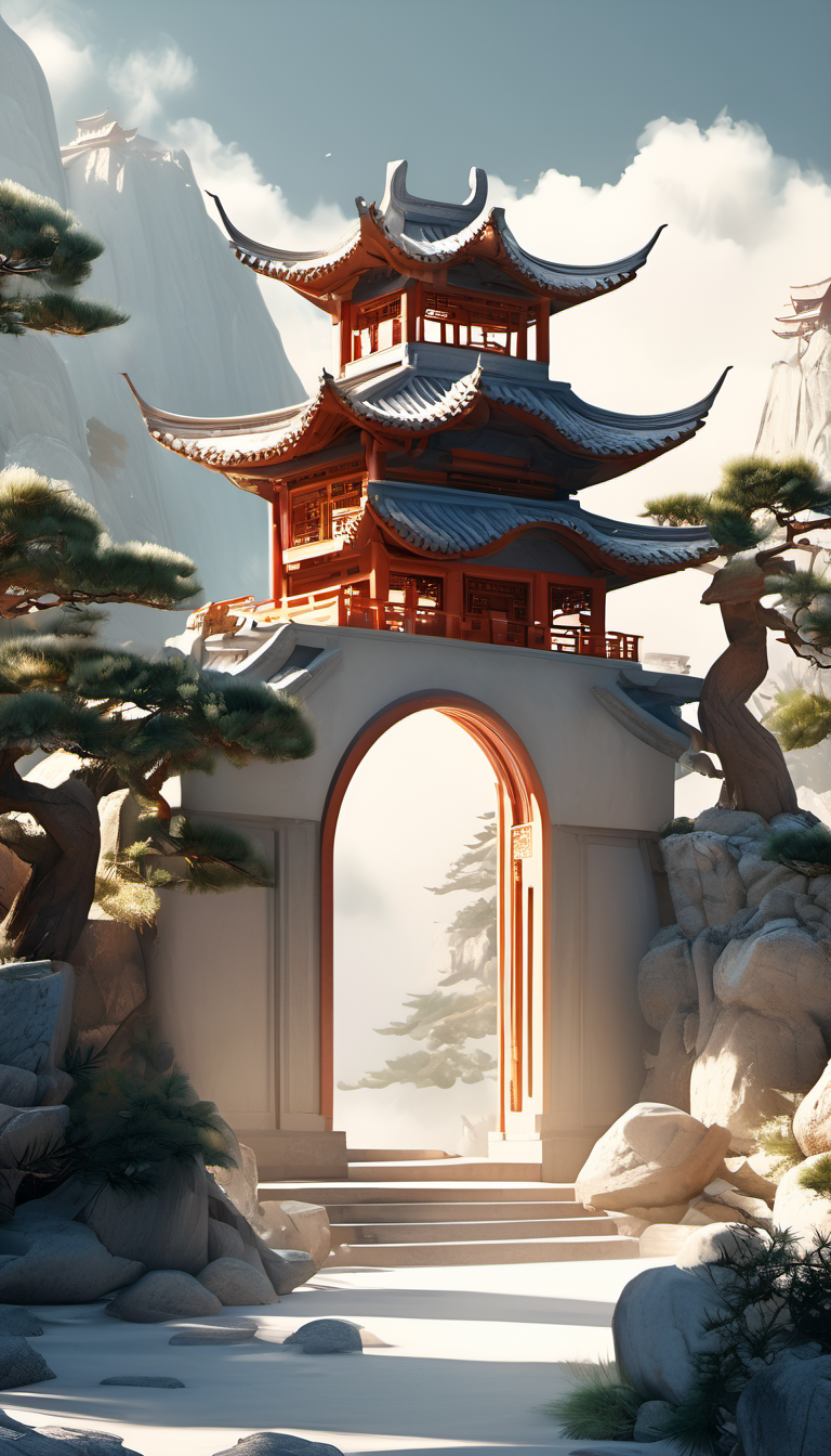 中国古代意境装饰石头微景观