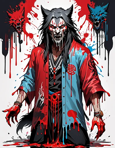 东方暗黑风格游戏CG插画大师作品