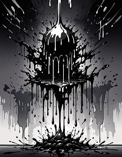 暗黑风格中式地狱游戏CG插画