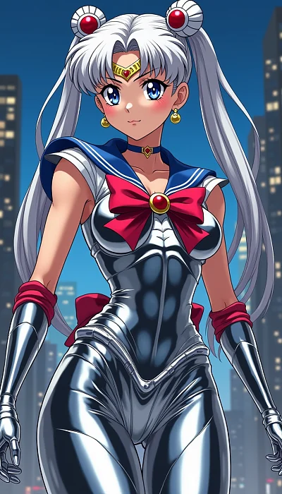 美少女战士铬色战服写实