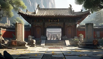 中国古代皇宫门口泰山石敢当石碑