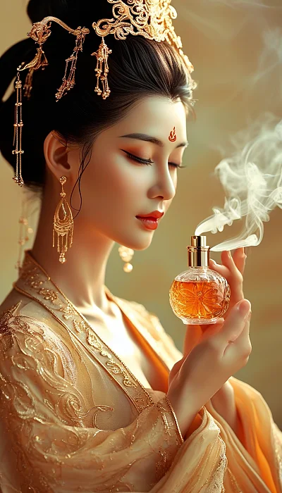 唐代观音拟人化香薰广告摄影