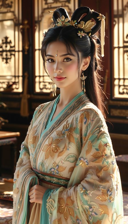 国风皇室王妃古典闺房高清摄影