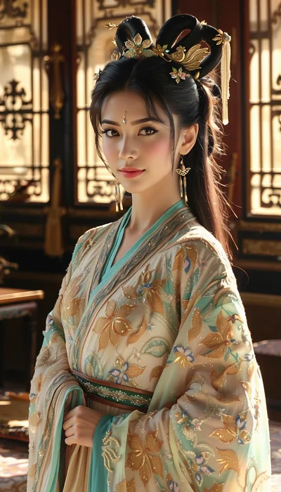 国风皇室王妃古典闺房高清摄影