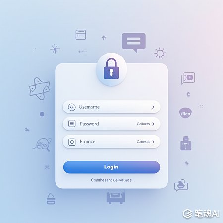 现代风格后台管理系统登录界面设计