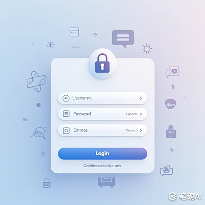 现代风格后台管理系统登录界面设计