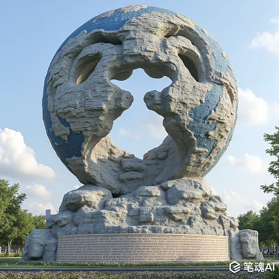 人类命运共同体雕塑设计
