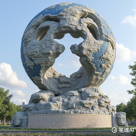 人类命运共同体雕塑设计