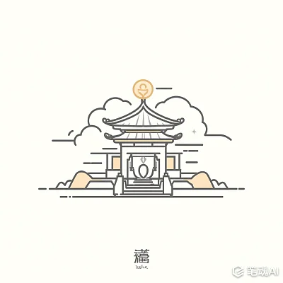 建宁报国寺荷花Logo设计