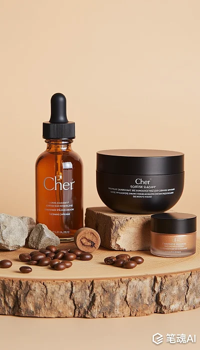 Cher Elegant咖啡紧致眼霜护肤产品广告