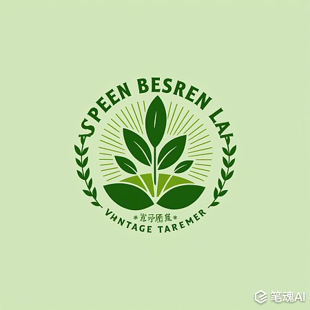 环保公司绿叶土地矢量艺术动态logo设计