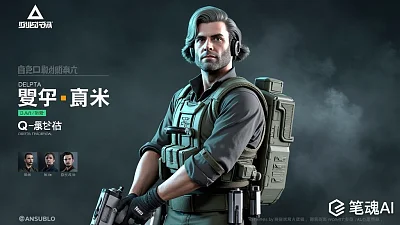 三角洲行动Q版人物头像设计