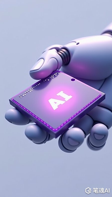 未来控制论技术AI标志矢量插图